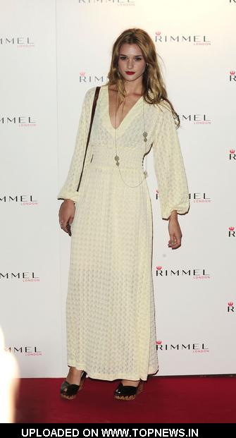 Amber Atherton at Rimmel Cosmetics Celebrates a 10 Year Partnership with Kate Moss at Battersea Power Station in London