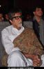 Bollywood actor Amitabh Bachchan listen to Indian singer Kailash Kher during the release of his new album "Kailasha Rangeele" 