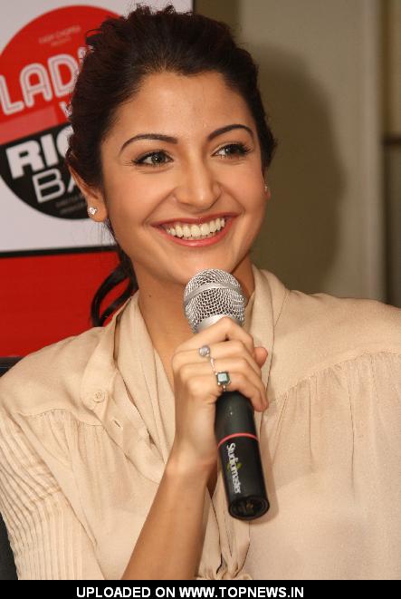 Anushka Sharma at Reliance Digital to promote their film "Ladies vs Ricky Bahl" in New Delhi