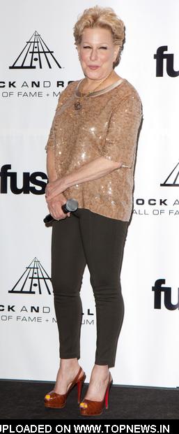 Bette Midler at 26th Annual Rock and Roll Hall of Fame Induction Ceremony - Press Room 
