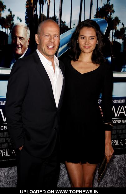 Bruce Willis Emma Heming at His Way Los Angeles Premiere Arrivals