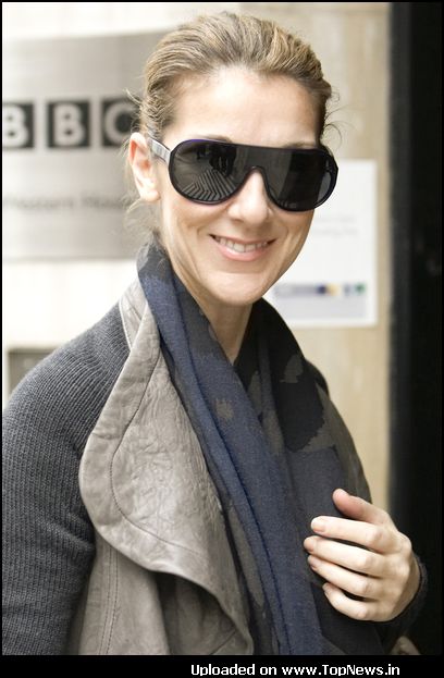 Celine Dion Arrives at BBC Radio 2 in London