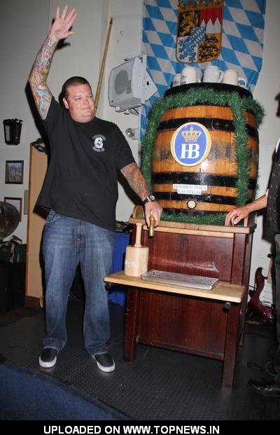 Pawn Stars" Star Corey Harrison Taps the Keg to Celebrate Oktoberfest