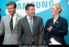 David Beckham, Lord Seb Coe and Zara Phillips at Everyone's Olympic Games With Samsung - Launch