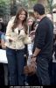 Denise Richards filming an interview for entertainment television news programme "Extra"