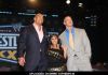 Dwayne "The Rock" Johnson, Nicole "Snooki" Polizzi and John Cena at 2011 WWE - Wrestlemania XXVII Press Conference