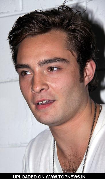 ed westwick at m.a.c cosmetics hosts private artists