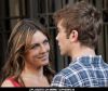 Chace Crawford with Elizabeth Hurley in Sexy Red Dress on the Set of ‘Gossip Girl’