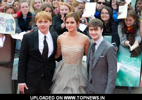 Emma Watson, Rupert Grint and Daniel Radcliffe at  ‘Harry Potter and the Deathly Hallows: Part 2' World Premiere
