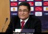 Eusebio at 2010 Soccer - Pre-Game Press Conference at Estadio da Luz in Lisbon