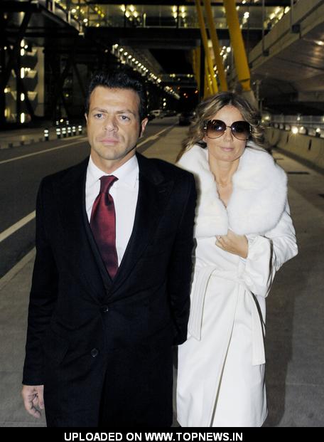 Fabrizio Politi at Geri Halliwell Arrives at the Madrid Airport on January