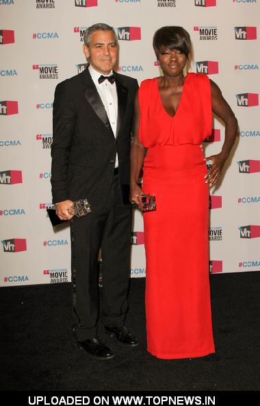 George Clooney and Viola Davis at 17th Annual Critics Choice Movie Awards - Press Room George Clooney and Viola Davis at 17th Annual Critics Choice Movie Awards - Press Room