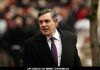 Gordon Brown at A Memorial Statue of Queen Elizabeth I of England is Unveiled at The Mall in London on February 24, 2009