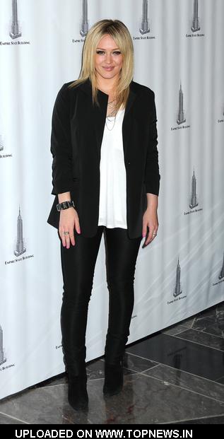 Hilary Duff at Lights Empire State Building in Honor of 24th Annual AIDS Hilary Duff at Lights Empire State Building in Honor of 24th Annual AIDS