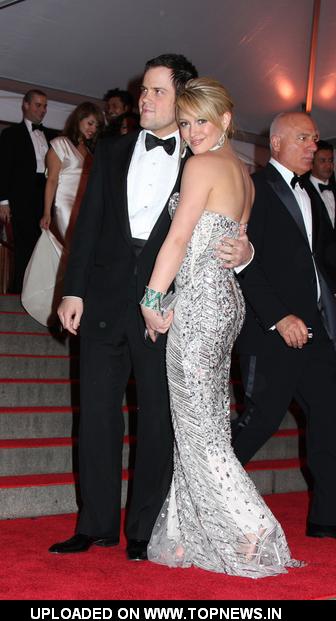 Hilary Duff at "Superheroes: Fashion and Fantasy" Costume Institute Gala at The Metropolitan Museum of Art - Departures