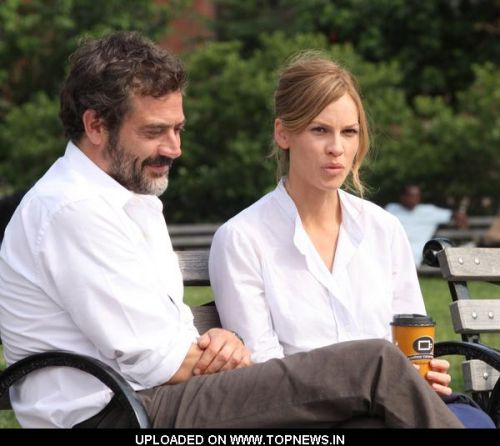 Jeffrey Dean Morgan and Hilary Swank Filming "The Resident" Movie in Brooklyn on July 1, 2009