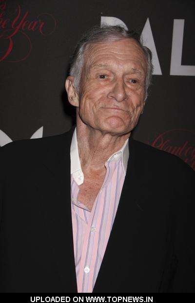 Hugh Hefner at 50th Annual Playboy Playmate of the Year Announcement and Celebration - Arrivals