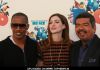 Jamie Foxx, Anne Hathaway and George Lopez at 20th Century Fox Studio's "Rio" Sneak "Beak" Screening - Arrivals