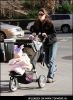Jennifer Garner and Daughter Violet in Central Park in New York on December 28, 2007