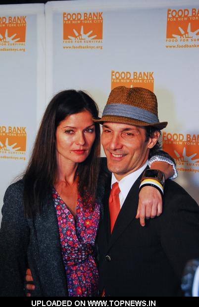 Jill Hennessy and Paolo Mastropietro at Food Bank For New York City's 2011