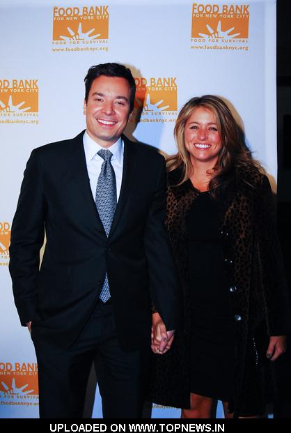 jimmy fallon and wife. Jimmy Fallon at Food Bank For