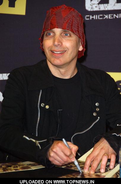 Joe Satriani at InStore Appearence by Chickenfoot Signing Self Titled Debut 
