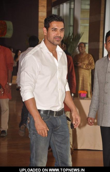 John Abraham at Ritesh and Genelia's Wedding Bash