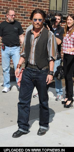 Johnny Depp  at The Late Show with David Letterman - June 25, 2009 - Arrivals