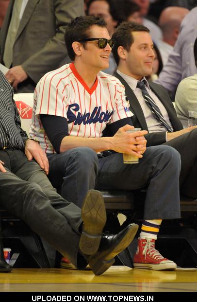 Johnny Knoxville at 2011 NBA - Celebrity Sightings at the Utah Jazz and Los Angeles Lakers Basketball Game Johnny Knoxville at 2011 NBA - Celebrity Sightings at the Utah Jazz and Los Angeles Lakers Basketball Game
