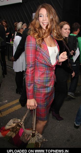 Joss Stone at London Fashion Week Spring Summer 2010 Vivienne Westwood Red 