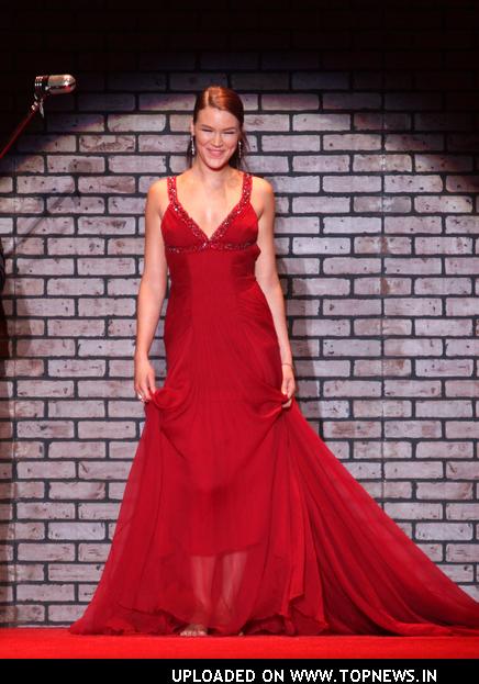 Joss Stone at Mercedes-Benz Fashion Week Fall 2008 - The Heart Truth Red Dress - Runway