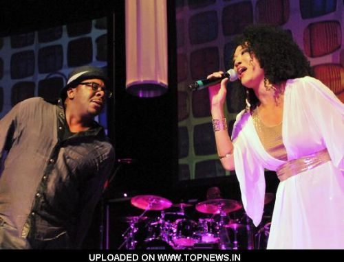 Judith Hill and Bobby Brown at Artists for Peace "Never Again" Peace Concert at the Gibson Amphitheatre in Universal City Judith Hill and Bobby Brown at Artists for Peace "Never Again" Peace Concert at the Gibson Amphitheatre in Universal City