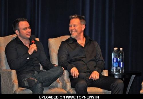 James Hetfield and Justin Hunt at Absent West Coast Premiere Q A