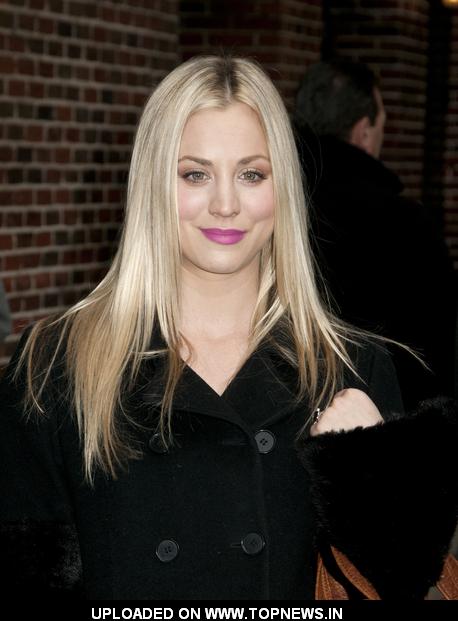 Kaley Cuoco at Late Show with David Letterman January 20 2011