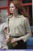 Karen Gillian seen out in walking in Highgate
