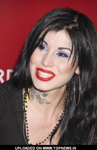 Kat Von D Signs Copies of Her New Book High Voltage Tattoo at Borders