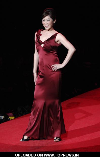 Kristi Yamaguchi at Mercedes-Benz Fashion Week Fall 2009 - Heart Truth's Red Dress Collection Fashion Show