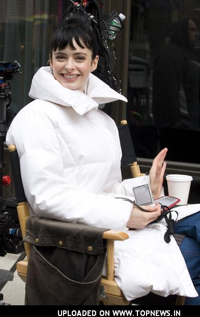 Krysten Ritter at Confessions of a Shopaholic Film Set on the Upper East