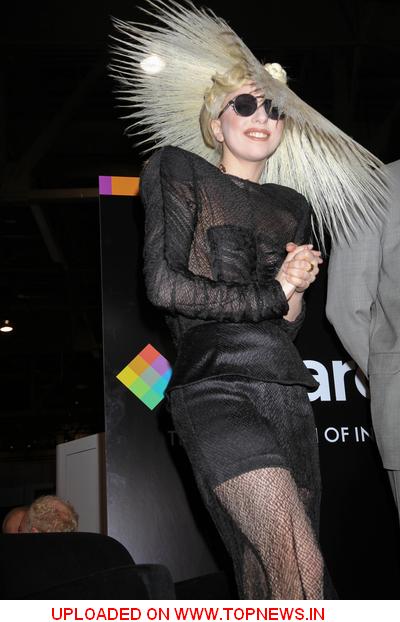 Lady GaGa at 2010 International Consumer Electronics Show - Lady GaGa Named Creative Director for Specialty Line of Polaroid Ima