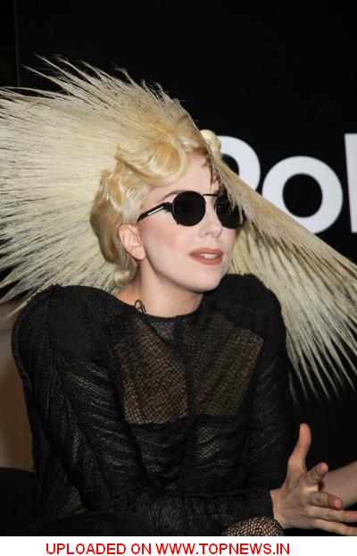 Lady GaGa at 2010 International Consumer Electronics Show - Lady GaGa Named Creative Director for Specialty Line of Polaroid Ima