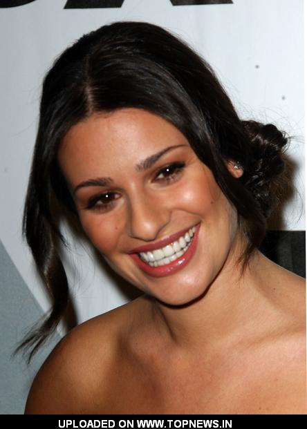 lea michele tattoos. Lea Michele at 2009 FOX Winter