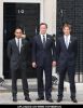 Lewis Hamilton, David Cameron and Jenson Button at UN's Decade of Action for Road Safety Campaign to Reduce Road Deaths