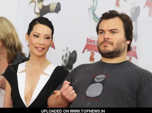 Lucy Liu and Jack Black at "Kung Fu Panda 2" New York City Premiere - Arrivals