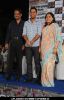 Mahendra Singh Dhoni, Abha Singh with director Y P Singh at the music launch of the film "Kya Yahi Sach Hai"