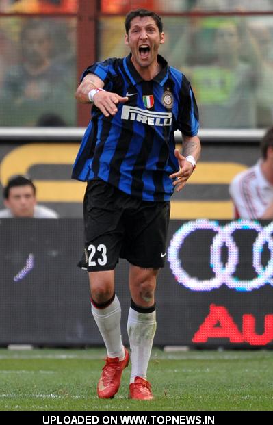 Marco Materazzi at Campionato Italiano Serie A - Inter Vs. Inter (2-1