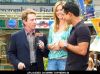 Mario Lopez at "Extra" Interview with Heidi Klum and Martin Short at The Grove in Los Angeles