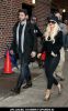 Matt Rutler and Christina Aguilera at "Late Show with David Letterman" 