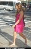Maya Gabeira Walking on the Street in Waikiki on November 27, 2009