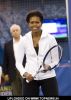 Michelle Obama Plays Tennis at the U.S. Open