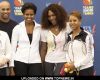 Michelle Obama Plays Tennis at the U.S. Open